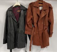 TWO LADIES LEATHER JACKETS TO INCLUDE 