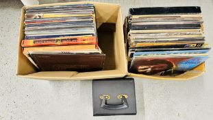 AN EXTENSIVE COLLECTION OF ASSORTED RECORDS TO INCLUDE CLIFF RICHARD, NEIL DIAMOND ELVIS, ABBA,