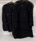 BRITISH POLICE OFFICER DRESS UNIFORM ALONG WITH OVERCOAT.