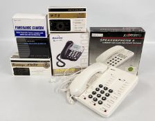 A BOX OF PHOTOGRAPHIC EQUIPMENT TO INCLUDE GOLDLINE,