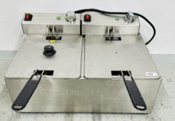 BUFFALO CU618 DUAL FRYER - SOLD AS SEEN.