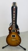 A GIBSON LES PAUL MODEL STANDARD ELECTRIC LEAD GUITAR, SUNBURST BODY, ROSEWOOD NECK, SERIAL No.