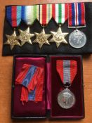 MEDALS: IMPERIAL SERVICE MEDAL GEORGE 6th 1938-48 TYPE, IN BOX OF ISSUE, NAMED TO HECTOR BRIGGS.