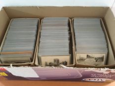 POSTCARDS: THREE BOXES WITH UK TOPOGRAPHICAL, CLEAN OLDER CARDS,