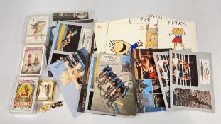 A GROUP OF SPORTING MEMORABILIA TO INCLUDE A TOKYO 1968 OLYMPIC GAMES TIE BAR,