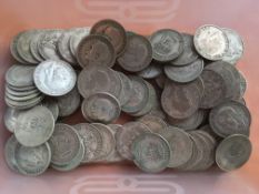 COINS: PRE 1947 SILVER SHILLINGS (100), FACE £5.