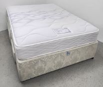MYERS COMFORT KLEMSCOTT COMFORT 1000 DOUBLE MATTRESS WITH DRAWER DIVAN BASE.