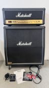 A MARSHALL JCM2000 DUEL SUPER LEAD AMPLIFIER + MARSHALL CHANEL FOOT SWITCH AND A MARSHALL 1960