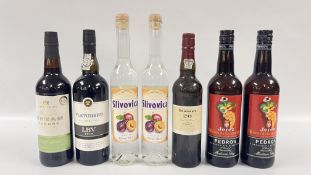 1 X 750ML FLETCHERS LBV PORT, 1 X 500ML GRAHAMS 20 YEAR OLD CASK MATURED TAWNY PORT,