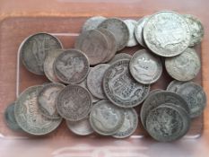 COINS: PRE 1920 SILVER, FACE APPROX £2.