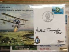 SIGNED COVERS: A COLLECTION MAINLY RAF TYPE COVERS IN TWO ALBUMS,