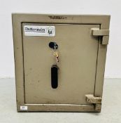 A DUDLEY SAFES HOME SECURITY SAFE.