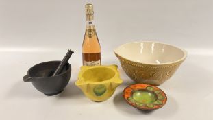 A CAST MORTAR & PESTLE,