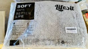 16 AS NEW LIFESIT SOFT BATH MATS.