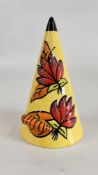 A LORNA BAILEY 7TH LIMITED EDITION CATERPILLAR SUGAR SIFTER, BEARING SIGNATURE, H 13CM.