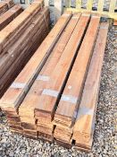 APPROX 140 LENGTHS OF 160CM X 10CM TREATED FEATHER EDGE BOARDING.