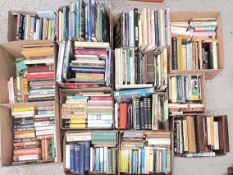 15 X BOXES OF ASSORTED BOOKS AS CLEARED TO INCLUDE REFERENCE, MODERN NOVELS, GARDENING, FLOWERS,