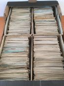 POSTCARDS: MIXED MAINLY OLDER CARDS IN FOUR BOXES. (APPROX 2400).