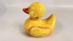 (R) YELLOW DUCK DOORSTOP.