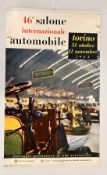 AN ITALIAN AUTOMOBILE RELATED ADVERTISING POSTER TITLED 