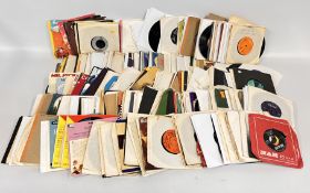 A LARGE BOX OF 45RPM SINGLES MOSTLY 1960'S EXAMPLES.