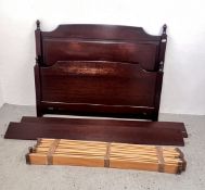 A STAG MINSTREL DOUBLE BEDSTEAD.