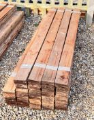 APPROX 140 LENGTHS OF 160CM X 10CM TREATED FEATHER EDGE BOARDING.