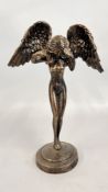(R) WINGED ANGEL STATUE.