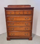 CHERRYWOOD FINISH J.E COYLE CHEST, W 87CM.