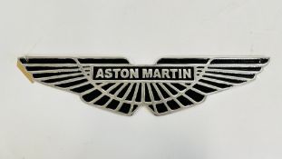 (R) ALUMINIUM ASTON MARTIN PLAQUE.