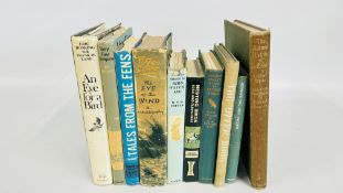 A GROUP OF NATURAL HISTORY BOOKS TO INCLUDE PETER SCOTT THE EYE OF THE WIND, R.S.R.