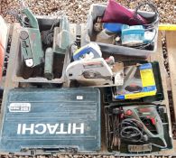 TRADESMAN'S POWER TOOLS TO INCLUDE HITACHI H45 MR HEAVY DUTY BREAKER CASED WITH ACCESSORIES,