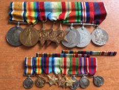 MEDALS: SUITCASE WITH THE MEDALS AND EFFECTS OF SURGEON COMMANDER R.C.