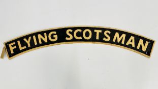 (R) BLACK & WHITE FLYING SCOTSMAN, W 90CM.