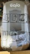 8 X WALL MOUNT GOJO SOAP DISPENSERS (AS NEW).