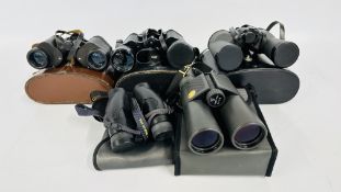 4 X PAIRS OF BINOCULARS TO INCLUDE PRINZ 8X40, SWIFT 10X40,