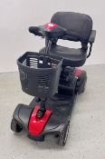 CARECO ZOOM FOLDING MOBILITY SCOOTER WITH CHARGER AND KEY - SOLD AS SEEN. (KEY WITH AUCTIONEER).
