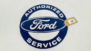 (R) FORD AUTHORISED PLAQUE.
