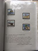 STAMPS: ST VINCENT 1974-83 COLLECTION WRITTEN UP IN TWO BINDERS, A FEW SPECIMENS, BOOKLET PANES ETC.