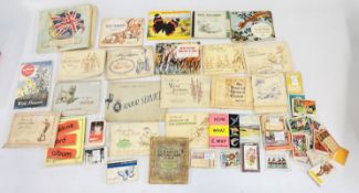 A BOX CONTAINING AN EXTENSIVE GROUP OF VINTAGE TRADE AND BUBBLE GUM CARDS TO INCLUDE ALBUMS ETC.