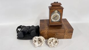 A VINTAGE MARQUETRY INLAID WRITING SLOPE,