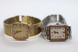 TWO ROTARY QUARTZ WRIST WATCHES IN PRESENTATION BOXES.