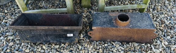 2 X GUTTER HOPPERS (CAST IRON).