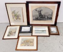 A GROUP OF 7 ASSORTED FRAMED PICTURES AND PRINTS TO INCLUDE ORIGINAL WORKS BY PAUL STAFFORD TITLED