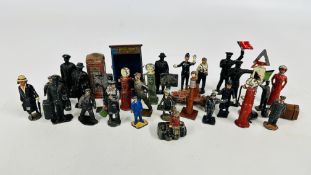 A COLLECTION OF LEAD TOY FIGURES TO INCLUDE RAILWAY RELATED (COLLECTORS ITEMS ONLY).