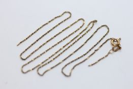 A FINE 9CT GOLD NECKLACE A/F.