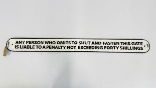 (R) 3' RAILWAY SIGN, W 96CM.