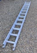 ABRU STARMASTER 3-5 ALUMINIUM DOUBLE EXTENSION LADDER.