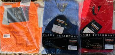20 X PAIRS OF AS NEW FLAME RETARDANT OVERALLS TO INCLUDE DICKIES,