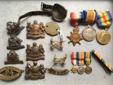 MEDALS: MANCHESTER REGIMENT WW1 TRIO TO 14336 CPL.F.WILLIAMS, MANCH.